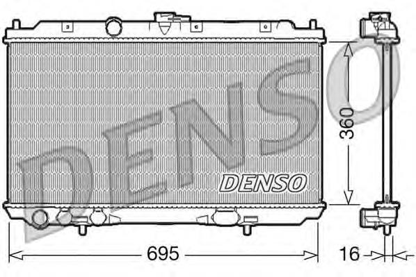 DRM46027 Denso radiador de esfriamento de motor