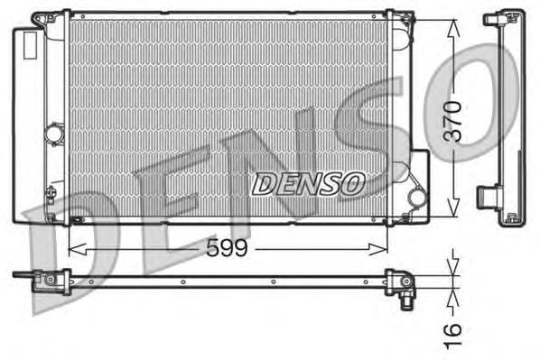 DRM50026 Denso radiador de esfriamento de motor