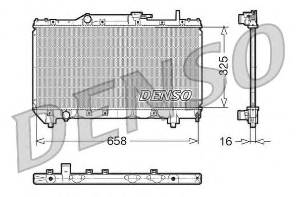 DRM50028 Denso radiador de esfriamento de motor