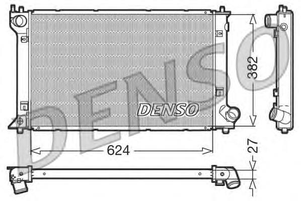 DRM50027 Denso radiador de esfriamento de motor