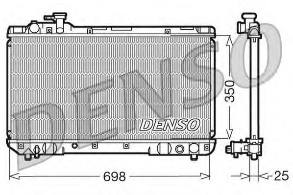 DRM50020 Denso radiador de esfriamento de motor