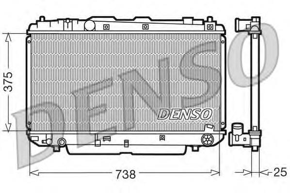 DRM50021 Denso radiador de esfriamento de motor