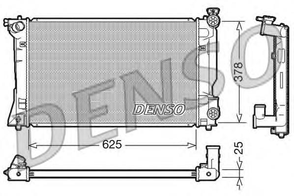 DRM50035 Denso radiador de esfriamento de motor