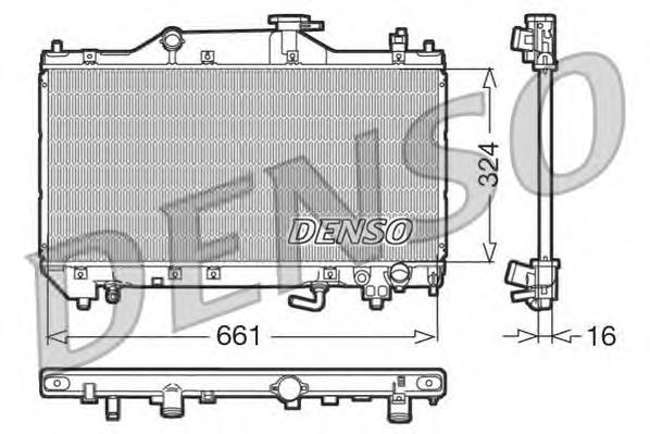 DRM50031 Denso radiador de esfriamento de motor