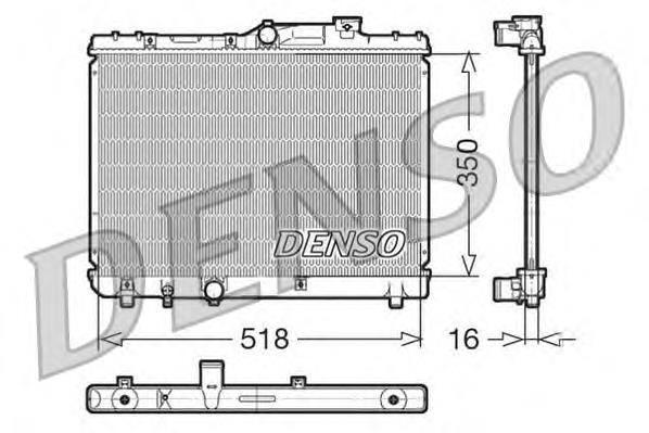 DRM50029 Denso radiador de esfriamento de motor