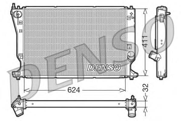 DRM50032 Denso radiador de esfriamento de motor