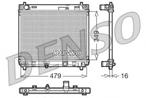 DRM50004 Denso radiador de esfriamento de motor