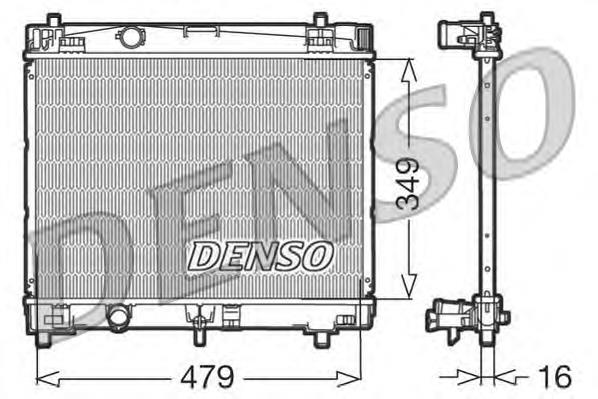 DRM50003 Denso radiador de esfriamento de motor