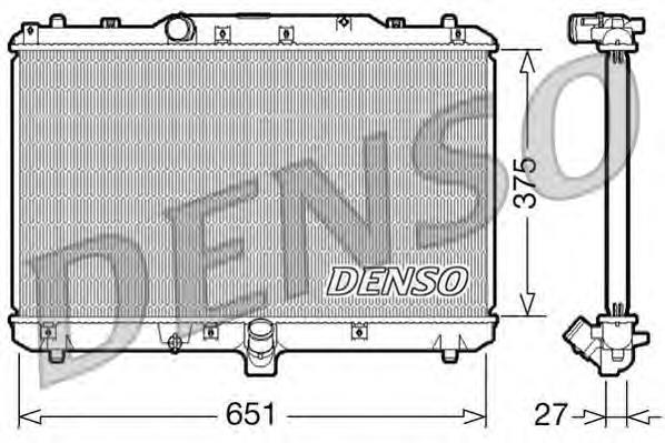 Купить DRM47022 Denso Радиатор водяной