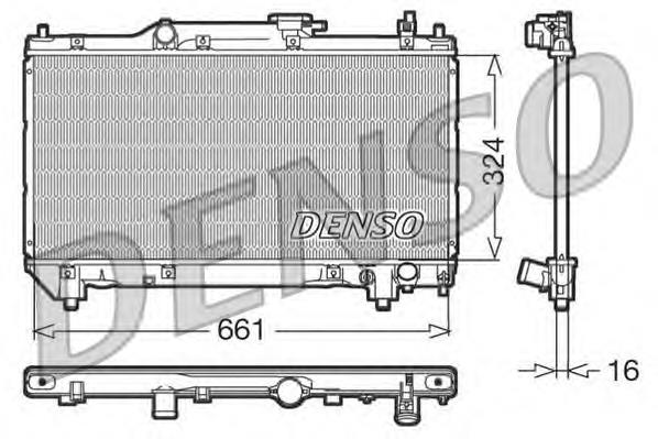 DRM50015 Denso radiador de esfriamento de motor