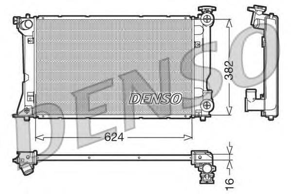 Купить DRM50018 Denso Радиатор водяной