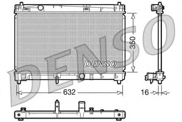 Radiador de esfriamento de motor DRM50009 Denso