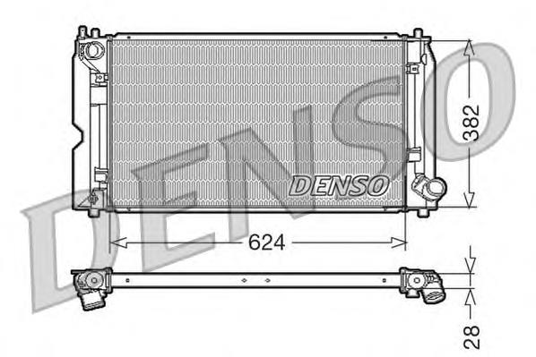 DRM50012 Denso radiador de esfriamento de motor