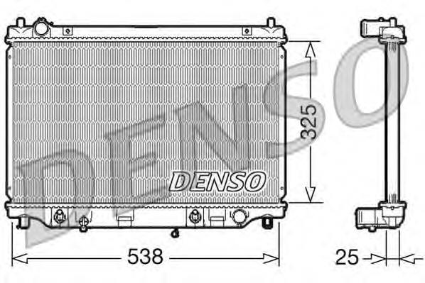 Radiador de esfriamento de motor DRM44014 Denso