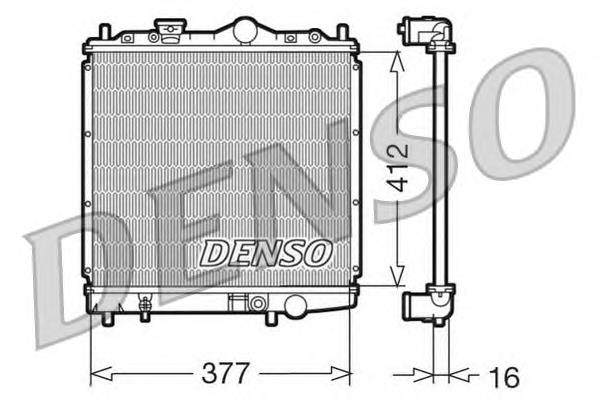 Radiador de esfriamento de motor DRM45001 Denso