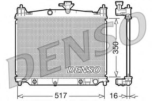 DRM44019 Denso radiador de esfriamento de motor