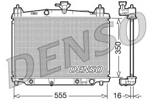 DRM44018 Denso radiador de esfriamento de motor