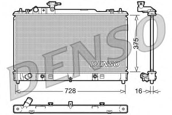 Радиатор охлаждения двигателя Denso DRM44021 цена, от 179.96 USD