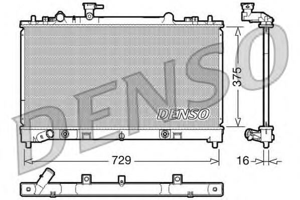 44A1388 FPS radiador de esfriamento de motor