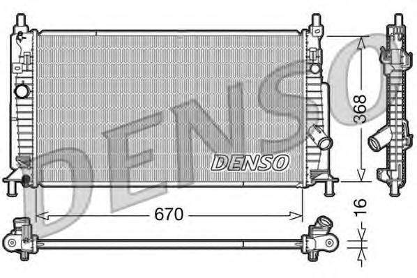 Radiador de esfriamento de motor DRM44020 Denso