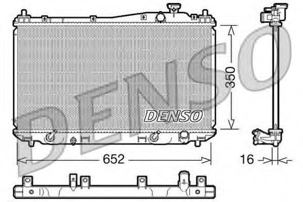 DRM40019 Denso radiador de esfriamento de motor