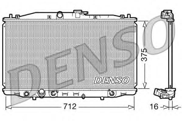 DRM40022 Denso radiador de esfriamento de motor