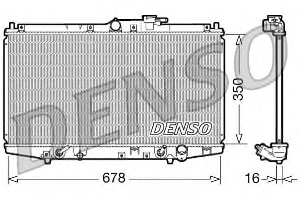 DRM40020 Denso radiador de esfriamento de motor