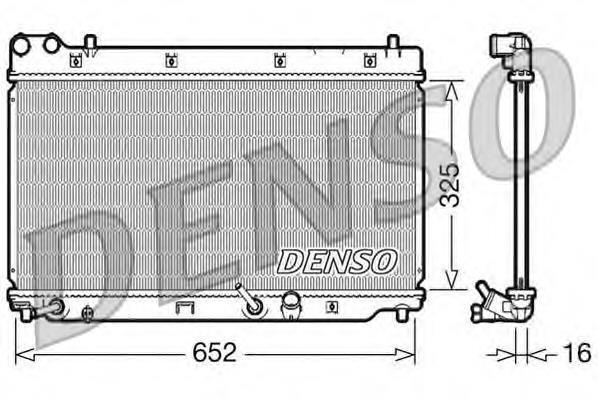 DRM40014 Denso radiador de esfriamento de motor