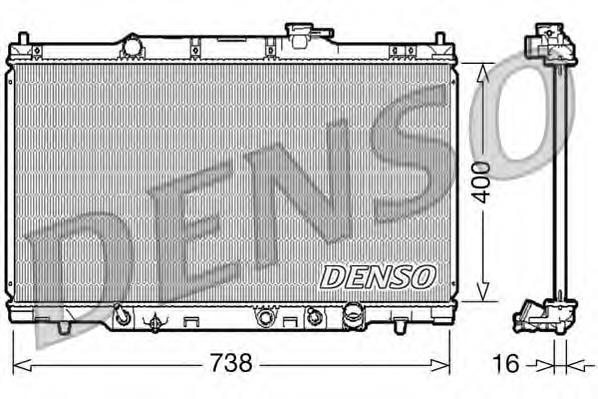 DRM40012 Denso radiador de esfriamento de motor