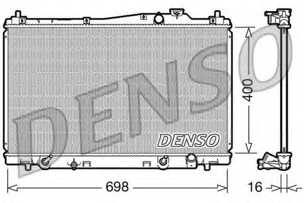 Radiador de esfriamento de motor DRM40017 Denso