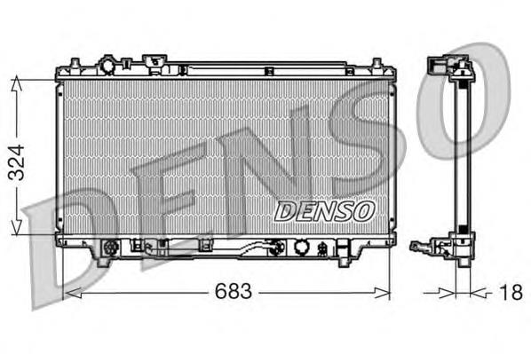 B59615200D Mazda radiador de esfriamento de motor