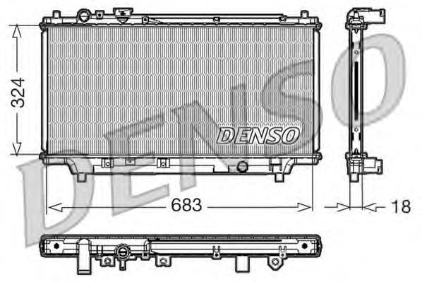 DRM44002 Denso radiador de esfriamento de motor