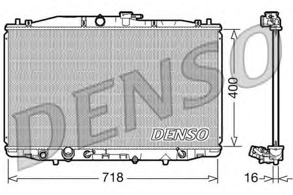 DRM40023 Denso radiador de esfriamento de motor