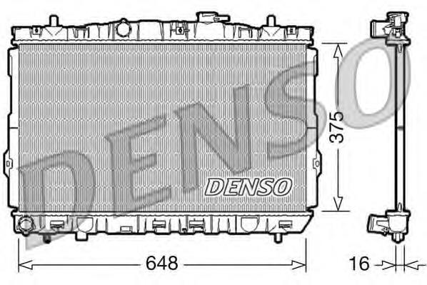 DRM41001 Denso radiador de esfriamento de motor