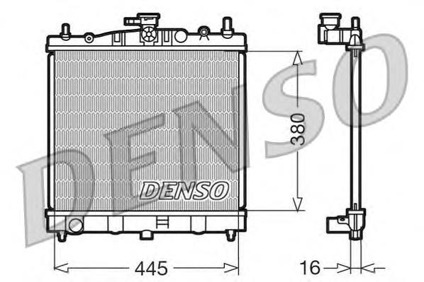 DRM46002 Denso radiador de esfriamento de motor