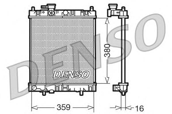 DRM46001 Denso radiador de esfriamento de motor