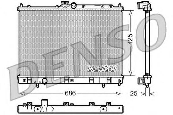 Радиатор охлаждения двигателя Denso DRM45028 цена, от 119.59 USD