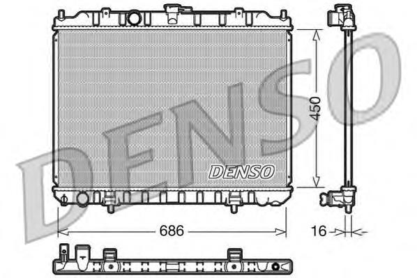 Купить DRM46004 Denso Радиатор водяной