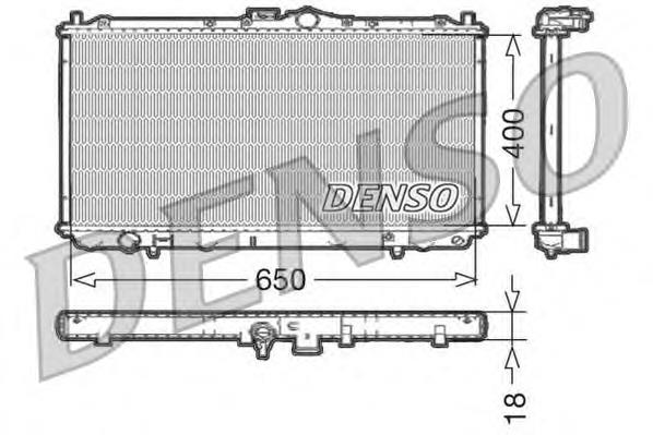 DRM45010 Denso radiador de esfriamento de motor