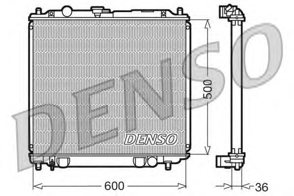 DRM45014 Denso radiador de esfriamento de motor