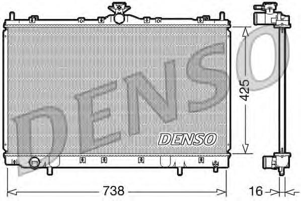 DRM45012 Denso radiador de esfriamento de motor