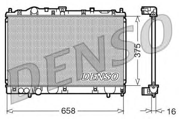 DRM45004 Denso radiador de esfriamento de motor