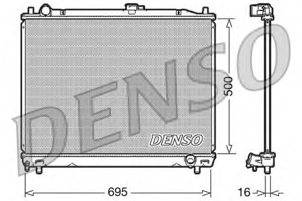 DRM45008 Denso radiador de esfriamento de motor