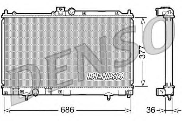 Радиатор охлаждения Denso DRM45022