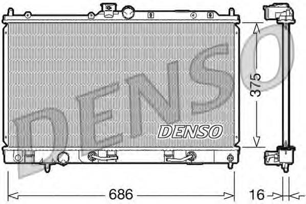Купить DRM45024 Denso Радиатор водяной