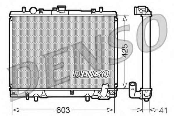 DRM45019 Denso radiador de esfriamento de motor