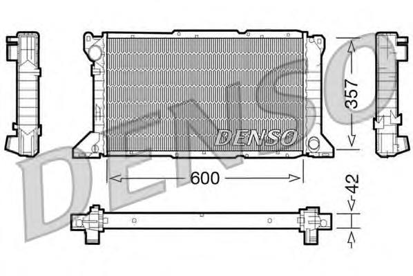 DRM10100 Denso radiador de esfriamento de motor