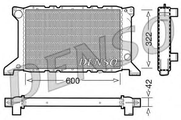 DRM10098 Denso radiador de esfriamento de motor