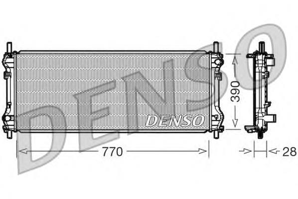 DRM10103 Denso radiador de esfriamento de motor