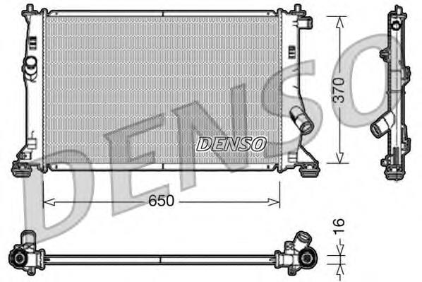 DRM10076 Denso radiador de esfriamento de motor